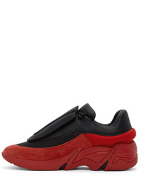 Raf Simons Black Red Antei Sneakers