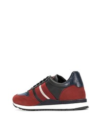 Bally Contrast Panel Low Top Trainers