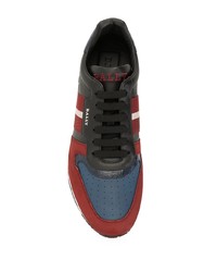 Bally Contrast Panel Low Top Trainers