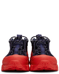 Burberry Navy Red Arthur Sneakers