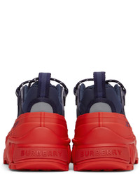 Burberry Navy Red Arthur Sneakers