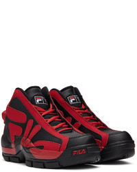 Y/Project Red Black Fila Edition Grant Hill Sneakers