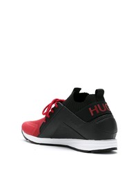 Hugo Ribbed Ankle Low Top Sneakers