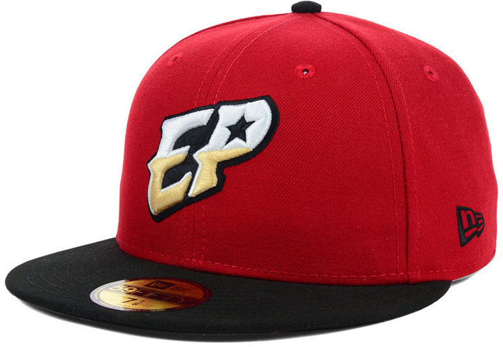 New Era x Marvel 59FIFTY El Paso Chihuahuas Fitted Hat Black Red