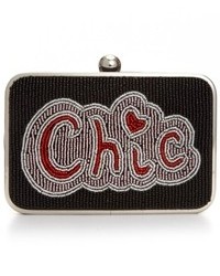 Franchi Chic Beaded Minaudiere Clutch