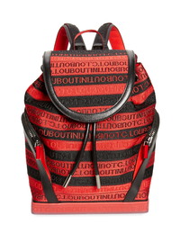Christian Louboutin Explorafunk Logo Jacquard Backpack