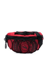 Red and Black Canvas Fanny Pack
