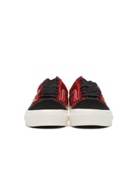 Vans Red And Black Og Old Skool Lx Sneakers