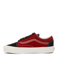 Vans Red And Black Og Old Skool Lx Sneakers