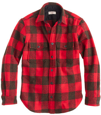 J.Crew Buffalo Check Cpo Shirt Jacket, $148 | J.Crew | Lookastic