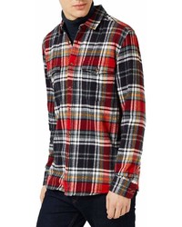 Topshop Plaid Flannel Regular Fit Shirt