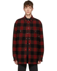 Vetements Red Flannel Check Shirt