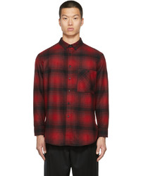 Saint Laurent Wool Flannel Check Shirt