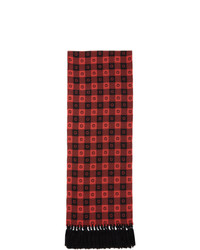 Red and Black Check Scarf