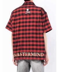 Mastermind World Plaid Check Embroidered Shirt