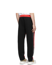 Burberry Red And Black Enton Track Pants
