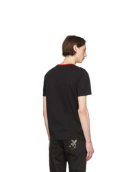 Alexander McQueen Black And Led T Shirt
