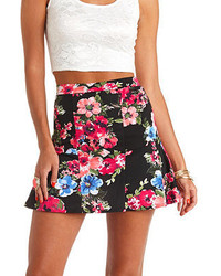 Forever 21 Floral Scuba Knit Skater Skirt | Where to buy & how to wear