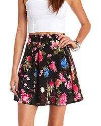Forever 21 Floral Scuba Knit Skater Skirt | Where to buy & how to wear