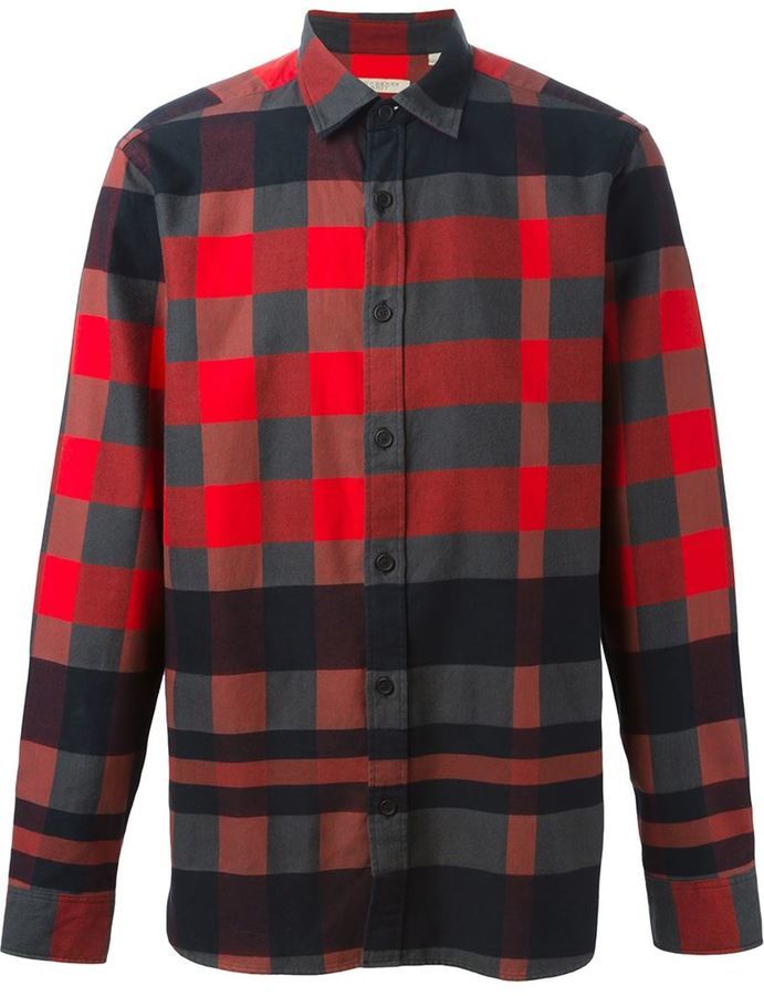 burberry red plaid shirt