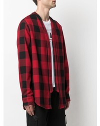 424 Checked Open Front Shirt