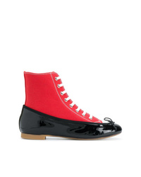 Red and Black High Top Sneakers