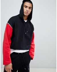 ASOS DESIGN Co Ord Oversized Cropped Hoodie With Colour Blocking