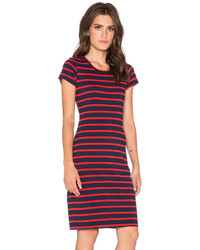 Sundry Short Sleeve Stripe Dress
