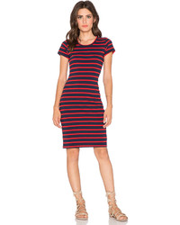 Sundry Short Sleeve Stripe Dress