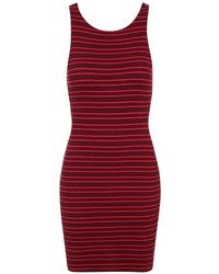Topshop Stripe Body Con Dress