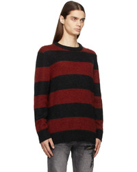 Ksubi Red Black Stripe Strange Daze Sweater