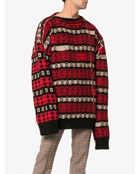 Calvin Klein 205W39nyc Stripe Knitted Wool Blend Jumper
