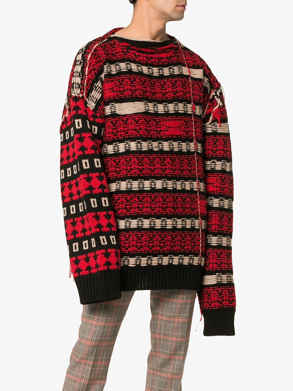 Calvin Klein 205W39nyc Stripe Knitted Wool Blend Jumper, $1,005 |   | Lookastic