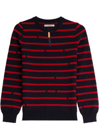 JULIEN DAVID Striped Wool Pullover