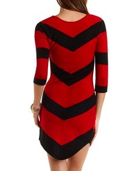 Charlotte Russe Chevron Stripe Sweater Dress