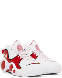 Nike Red White Air Zoom Flight 95 Sneakers
