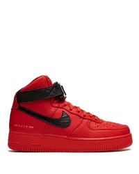 Nike X Alyx Air Force 1 High Sneakers 1017 Alyx 9sm Red Black