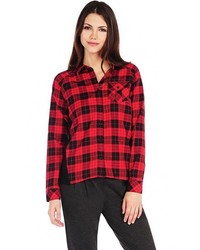 RD Style Buffalo Plaid Shirt With Solid Back