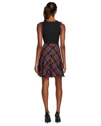 Fit And Flare Dress Plaid Abs Collection