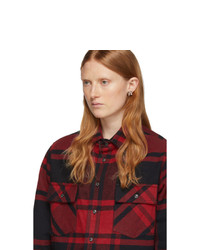 Off-White Red And Black Stencil Shirt