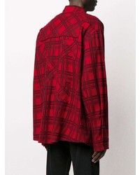 Off-White Checked Oversized Shirt
