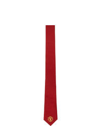 Paul Smith Red And Black Manchester United Edition Polka Dot Tie