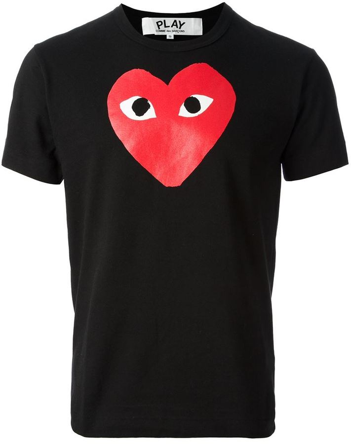Comme des Garcons Comme Des Garons Play Printed Heart T Shirt, $100 ...