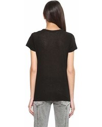 Givenchy Logo Printed Cotton Jersey T Shirt