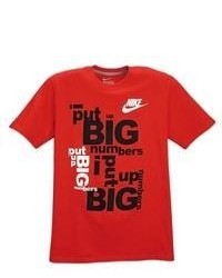 Nike Graphic T Shirt Redblackwhite