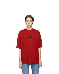 Balenciaga Red Bb T Shirt