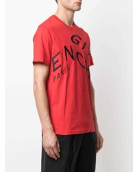 Givenchy Refracted Logo Embroidery T Shirt