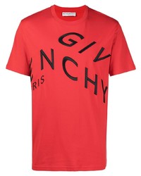 Givenchy Refracted Logo Embroidery T Shirt
