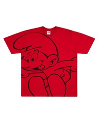 Supreme Smurfs Print T Shirt