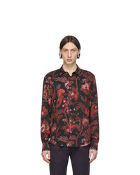 Paul Smith Red And Black Floral Goliath Shirt